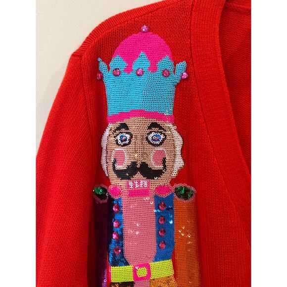 ❌SOLD❌NWOT Queen of Sparkles Nutcracker Christmas sweater XS - Picture 3 of 6